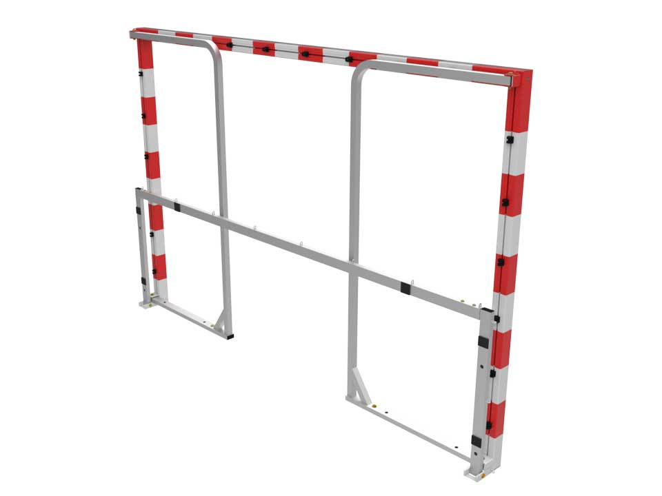 Handball foldable goal | Socketed | Aluminium front frame - Image 3