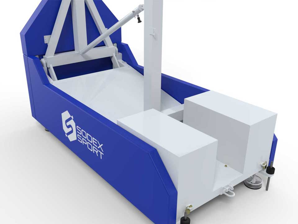 FIBA 5x5 basketball backstop Level 2 | Adjustable height | Projection 3.25m - Image 2