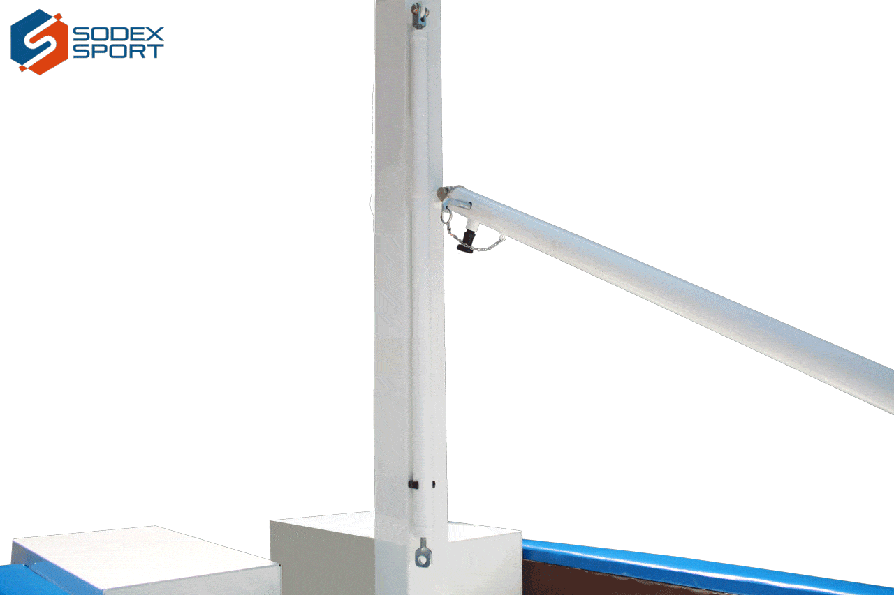 FIBA 5x5 basketball backstop Lvl 2 | Adjustable height | Projection 2.25m - Image 6