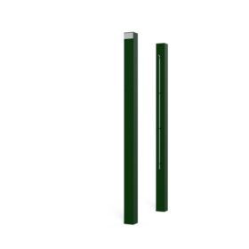 Galvanized Steel Tennis Posts with Internal Winch, Square and Socketed Design