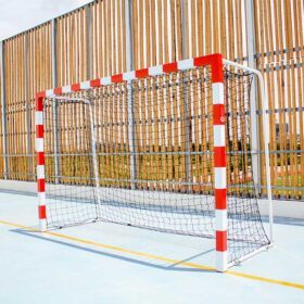 Mobile handball goal. Galvanised steel front frame