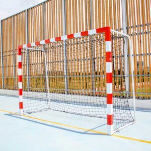 Mobile handball goal. Galvanised steel front frame