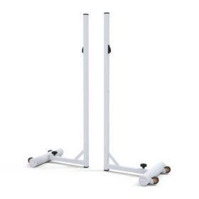 Mobile badminton posts, 20kg counterweight per post