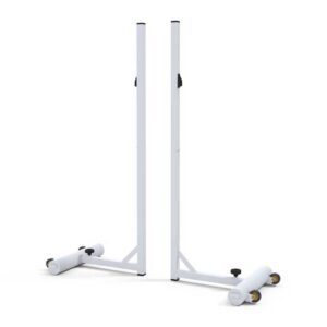 Mobile badminton posts, 20kg counterweight per post