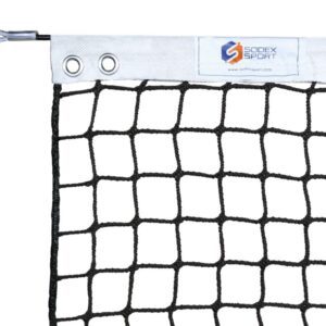 Pickleball knotless net in black Ø3.0mm polypropylene | 0.9m height
