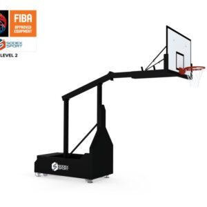 FIBA-certified 5x5 basketball backstop Lvl 2 | Fixed ring height