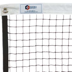 Training badminton net with PES outline reinforced