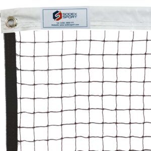 Training badminton net with PES outline reinforced