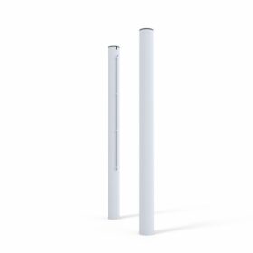 Socketed Padel Posts - Galvanized Steel