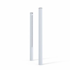 Socketed Padel Posts - Galvanized Steel
