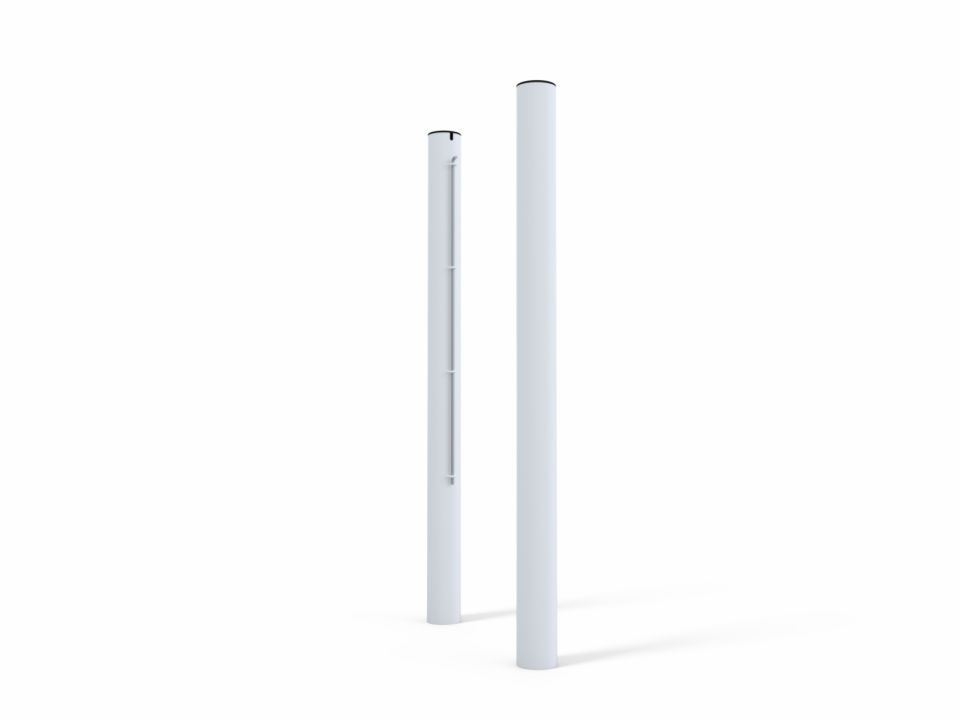 Socketed Padel Posts - Galvanized Steel