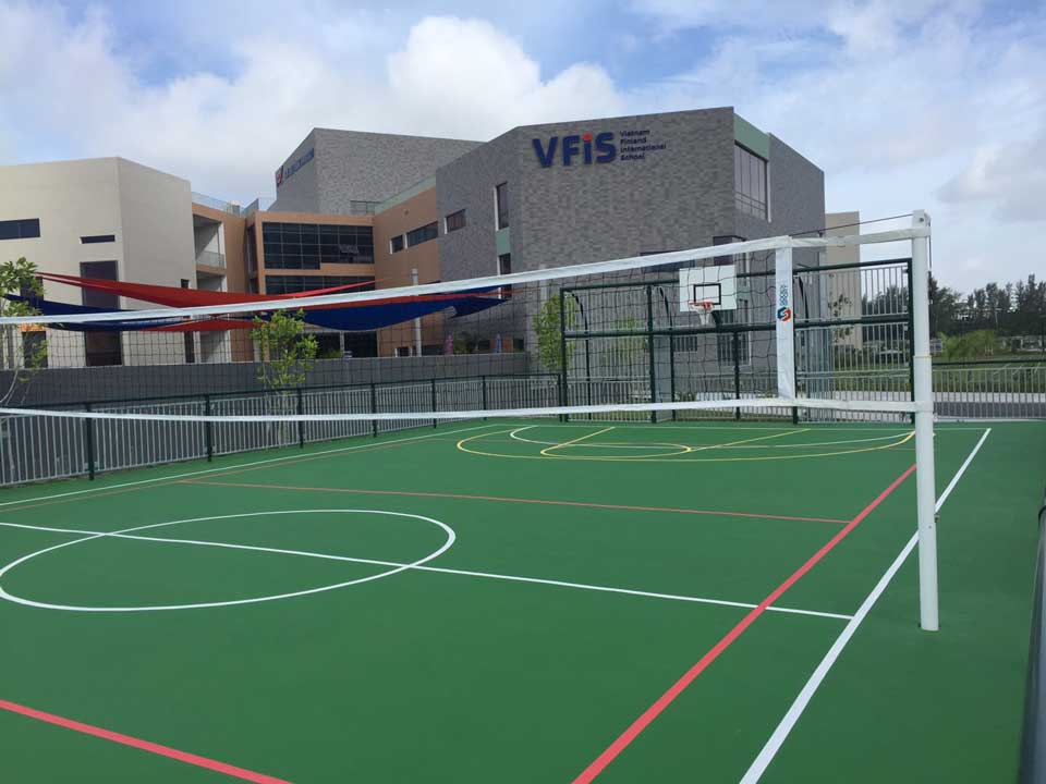 Galvanised Steel Socketed Volleyball Posts. Adjustable Height from 2.1m-2.45m - Class A - Image 2