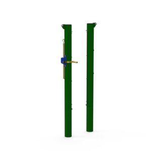 Galvanized Steel Tennis Posts - Socketed Design