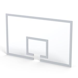 Tempered glass basketball backboard 1.80x1.05m. 12mm thickness