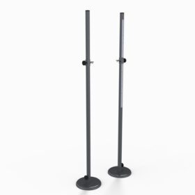 Training high jump posts with 20kg foot base