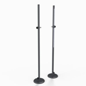 Training high jump posts with 20kg foot base