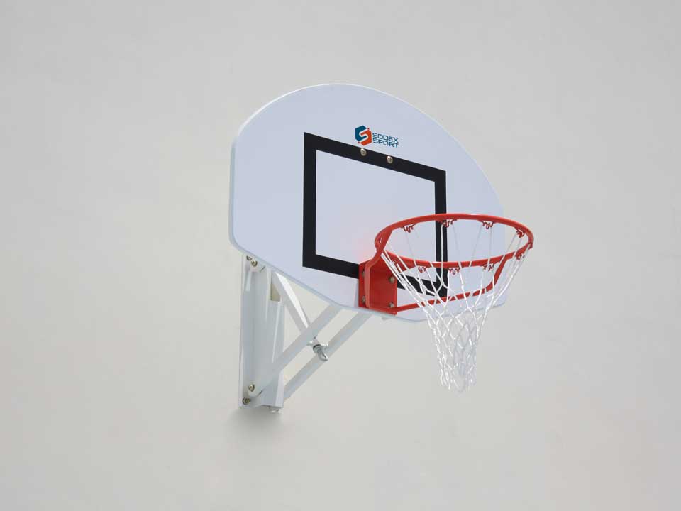 Wall-mounted basketball goal, adjustable height from 2.60m to 3.05m - Image 2