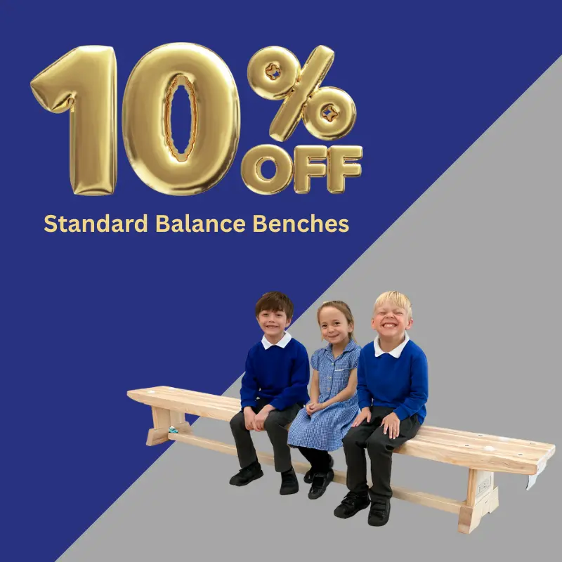 10% off standard wooden balance benches