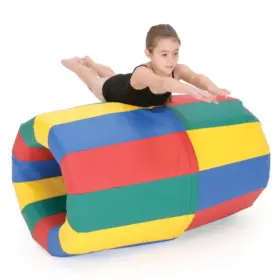 multicoloured gymnastics barrel