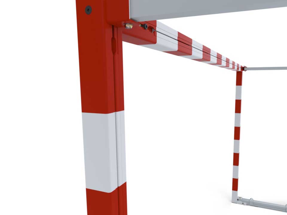 Handball foldable goal | Socketed | Aluminium | Hookless - Image 2