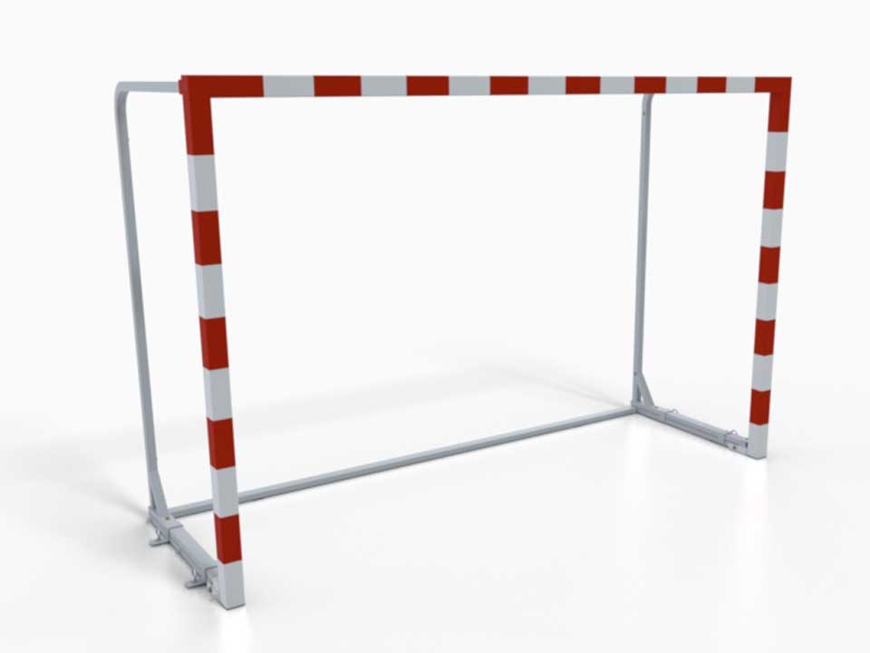 Handball foldable goal | Socketed | Aluminium | Hookless