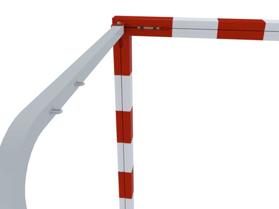 Handball foldable goal | Socketed | Aluminium | Hookless - Image 4