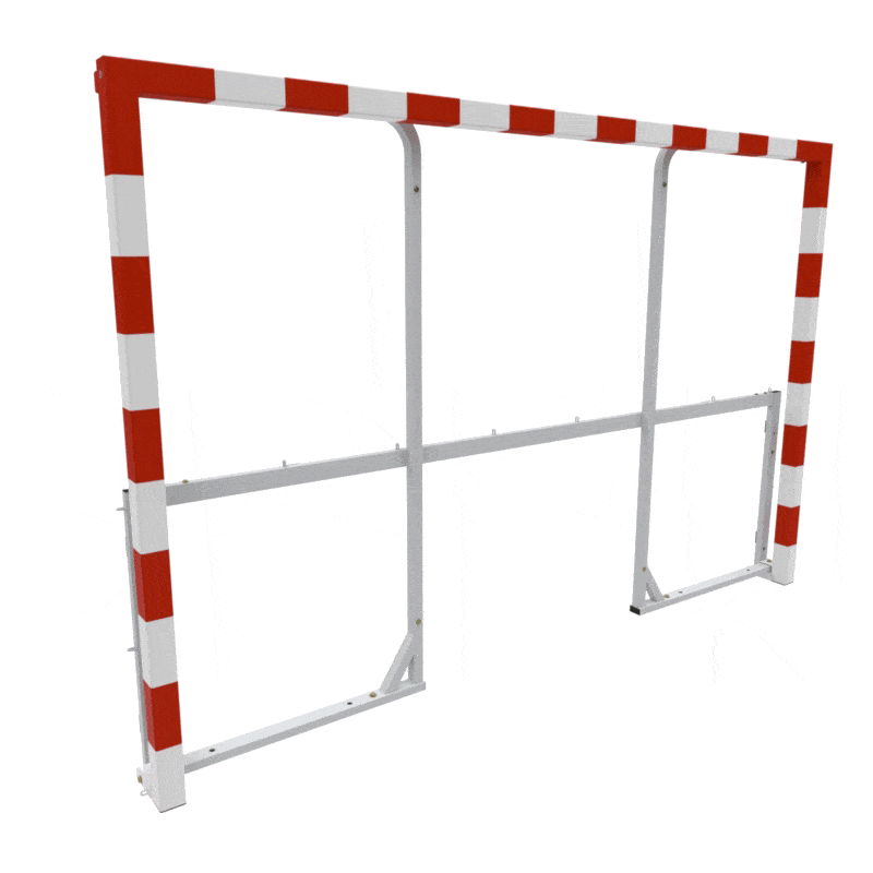 Handball foldable goal | Socketed | Aluminium | Hookless - Image 6