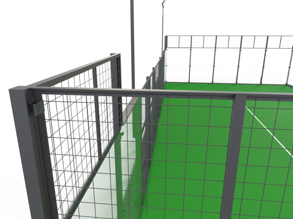 Outdoor padel court | 10mm tempered glass panel | Anti-corrosion coating - Image 6