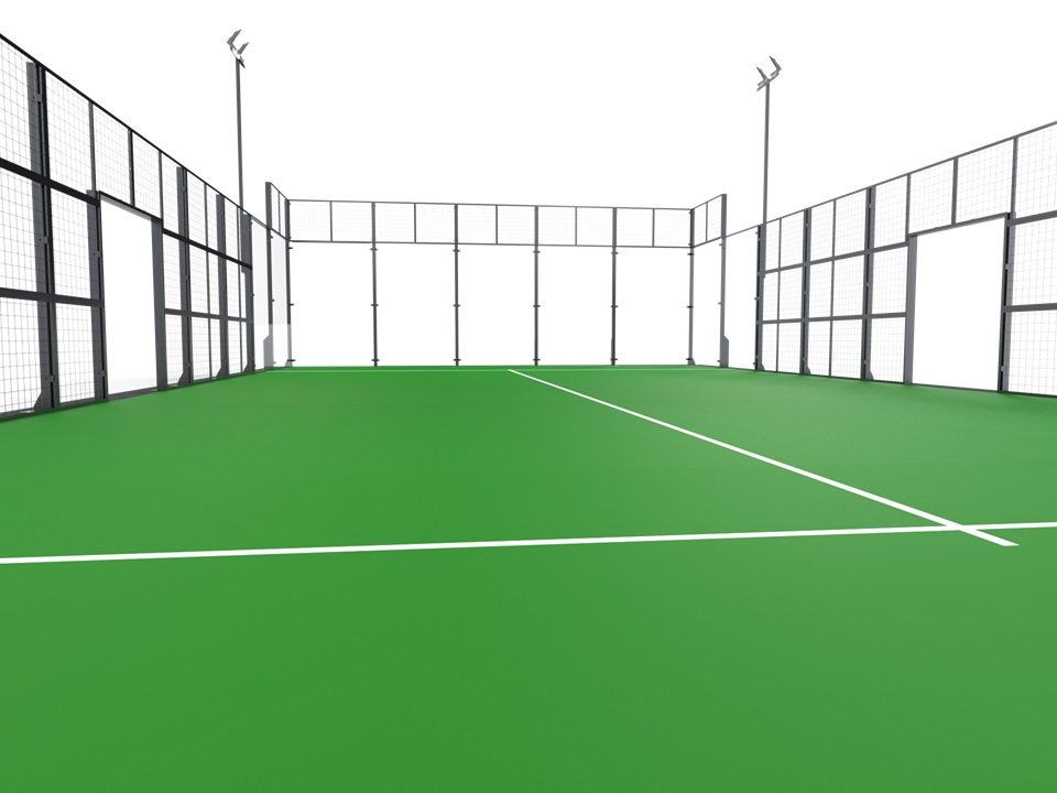 Outdoor padel court | 12mm tempered glass panel | Anti-corrosion coating - Image 4
