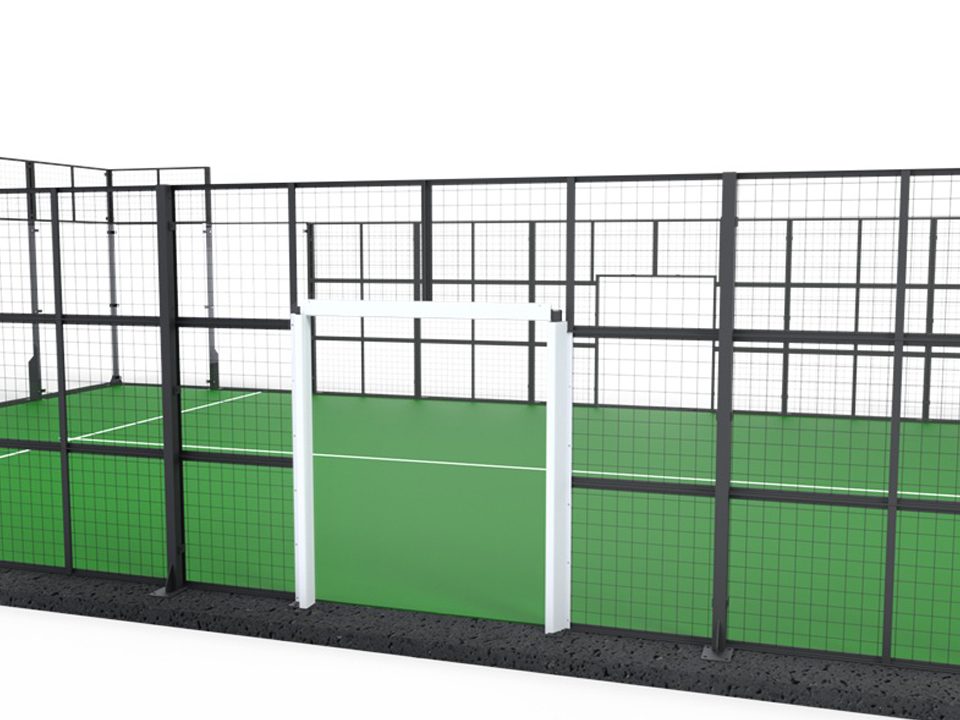 Padding for padel cage door