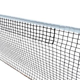 Tennis net, braided Ø3.0mm, 48mm single mesh with top mesh doubled