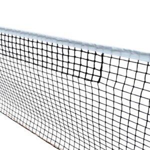 Tennis net, braided Ø3.0mm, 48mm single mesh with top mesh doubled