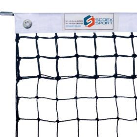 Tennis net, twisted Ø2.0mm, 48mm single mesh with top mesh doubled