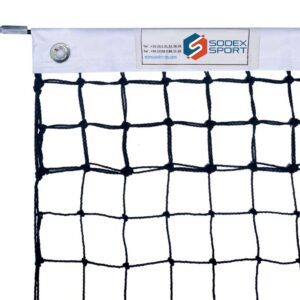 Tennis net, twisted Ø2.0mm, 48mm single mesh with top mesh doubled