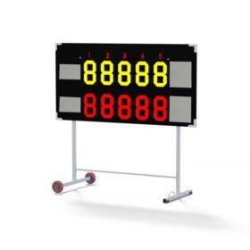 Tennis scoreboard for 5 sets