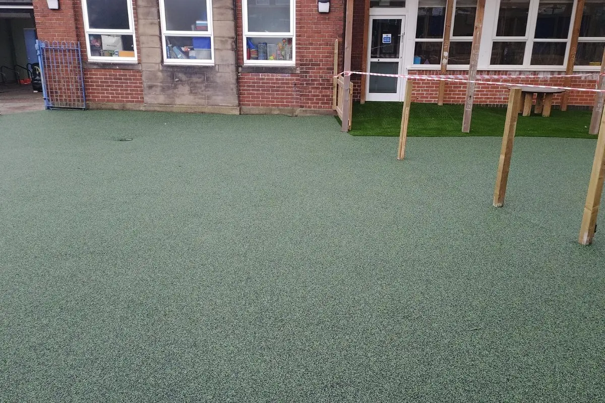 Rubber Crumb Installation - Pathways Academy