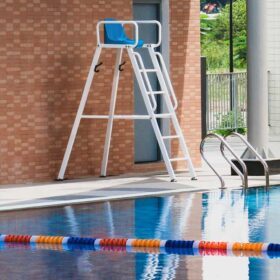 Professional lifeguard chair 60x30mm aluminium