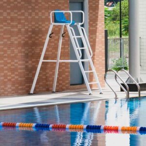 Professional lifeguard chair 60x30mm aluminium