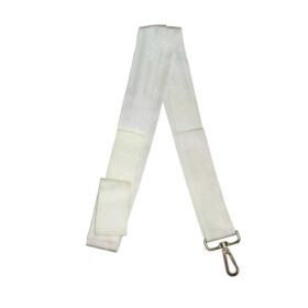 Tennis net center strap with metal hook and velcro tape
