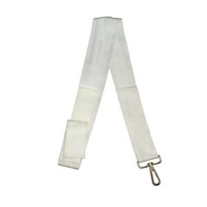 Tennis net center strap with metal hook and velcro tape