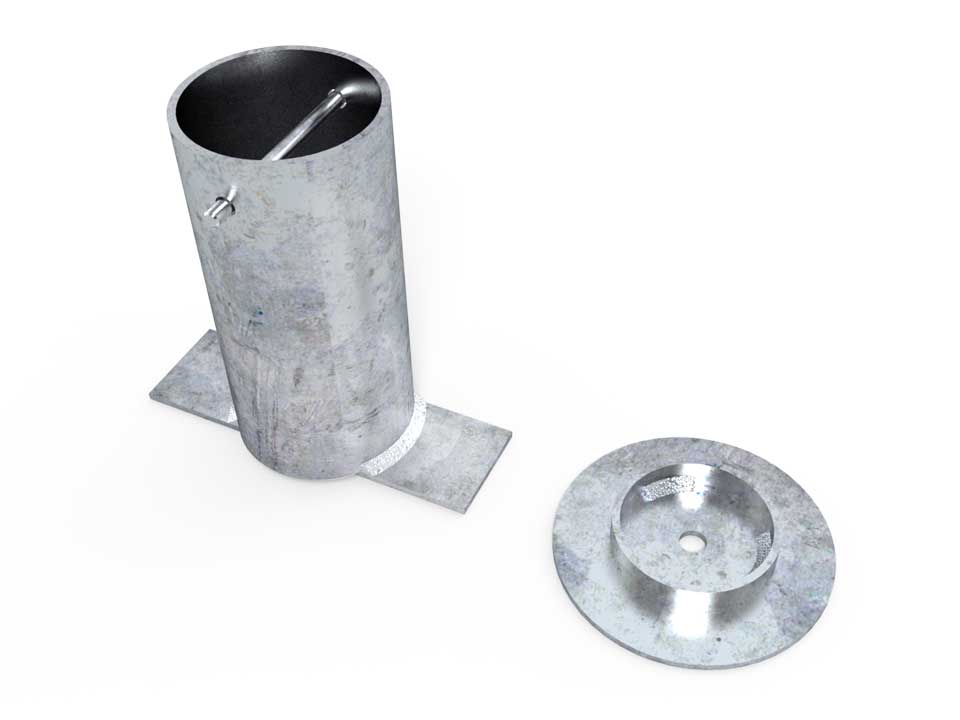 Tennis net height regulator socket