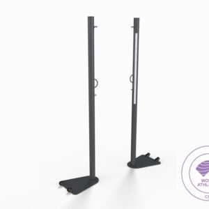 World Athletics-certified competition high jump posts